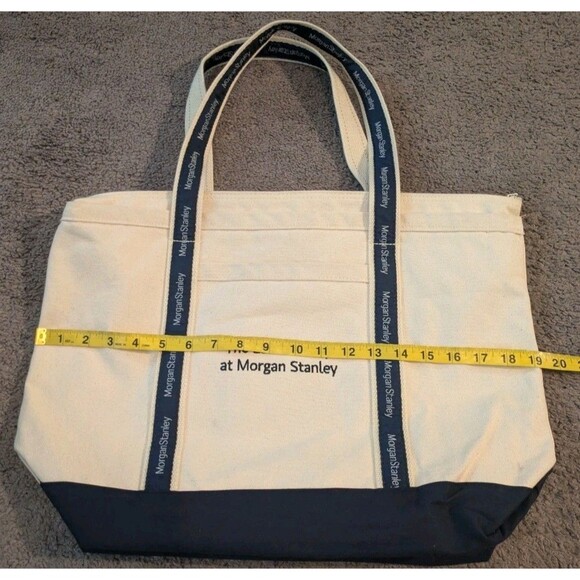 Scarborough & Tweed Morgan Stanley Canvas Tote Bag Made in USA - Picture 5 of 7